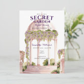 シークレットガーデンウィステリアヴィンテージガゼボブライダルショウ 招待状 (スタンド正面)