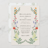 シークレットガーデンウェディング 招待状 (正面/裏面)