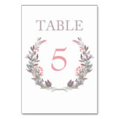 シークレットガーデンウォーターカラーフローラテーブル番号カード テーブルナンバー (裏面)