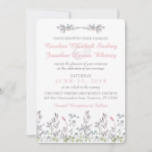 シークレットガーデンウォーターカラーフローラ招待状 招待状 (正面)