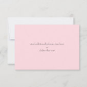 シークレットガーデンウォーターカラーフローラRSVPカード 出欠カード (裏面)