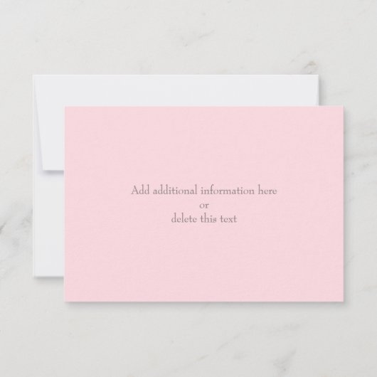 シークレットガーデンウォーターカラーフローラRSVPカード 出欠カード (裏面)