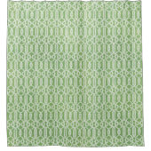 シークレットガーデントレリスグリーンリーモロッコパターン シャワーカーテン (正面)