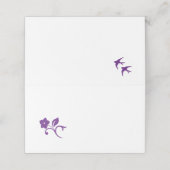 シークレットガーデンパープルフローラセージ結婚ロブバード プレイスカード (外部開封)