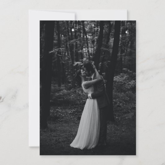 シークレットガーデンパープルフローラ鳥の写真結婚s サンキューカード (正面)