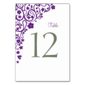 シークレットガーデンパープル結婚フローラのテーブル番号 テーブルナンバー (正面)