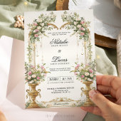 シークレットガーデンフローラアーチ結婚式招待状 招待状