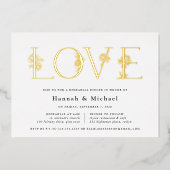 シークレットガーデンフローララブリハーサルディナー 箔招待状 (正面)