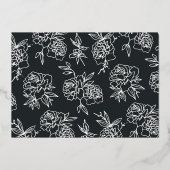 シークレットガーデンフローララブリハーサルディナー 箔招待状 (裏面)