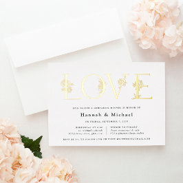 シークレットガーデンフローララブリハーサルディナー 箔招待状