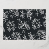 シークレットガーデンフローララブ婚約パーティ 箔招待状 (裏面)