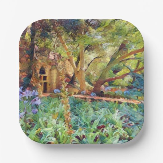 シークレットガーデンプレート ペーパープレート (正面)