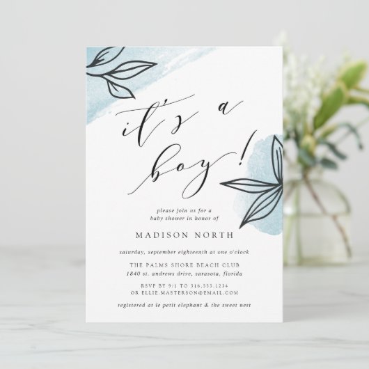 シークレットガーデンベビーシャワー招待状 招待状 (スタンド正面)