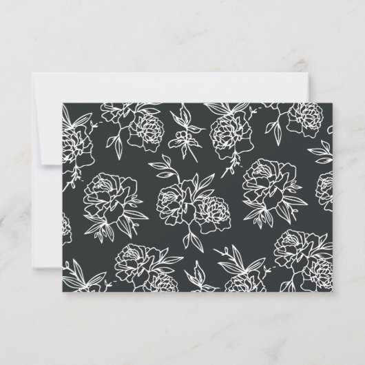 シークレットガーデンミール選択RSVPカード 出欠カード (裏面)