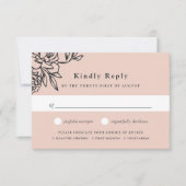 シークレットガーデンミール選択RSVPカード 出欠カード (正面)