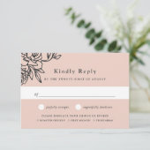 シークレットガーデンミール選択RSVPカード 出欠カード (スタンド正面)