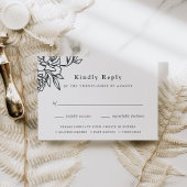 シークレットガーデンミール選択RSVPカード 出欠カード