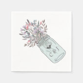 シークレットガーデンメイソンジャーカスタム紙ナプキンス スタンダードカクテルナプキン (正面)