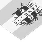 シークレットガーデンモノグラムストライプ ショートテーブルランナー (コーナー)