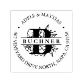 シークレットガーデンモノグラム差出人住所 セルフインキングスタンプ (デザイン)