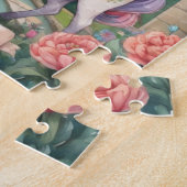 シークレットガーデンユニコーンパーソナライズされたキッズ ジグソーパズル (側面)