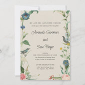 シークレットガーデンワイルドフラワーズ結婚式招待状 招待状 (正面)