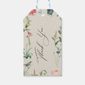シークレットガーデンワイルドフラワーフレームサンキューカード ギフトタグ (正面)