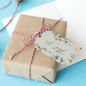 シークレットガーデンワイルドフラワーフレームサンキューカード ギフトタグ