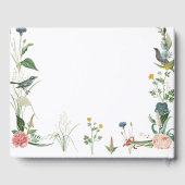 シークレットガーデンワイルドフラワーフレーム結婚ズゲストブック ゲストブック (裏面)