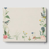 シークレットガーデンワイルドフラワーフレーム結婚ズゲストブック ゲストブック (裏面)