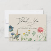 シークレットガーデンワイルドフラワーフレーム サンキューカード (正面)