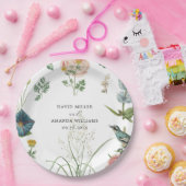 シークレットガーデンワイルドフラワーフレーム ペーパープレート (パーティー)