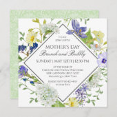 シークレットガーデンワイルドフラワーマザーズデイブランチ 招待状 (正面/裏面)