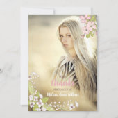 シークレットガーデン卒業ありがとう写真 招待状 (正面)