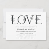 シークレットガーデン婚約パーティ招待状 招待状 (正面)