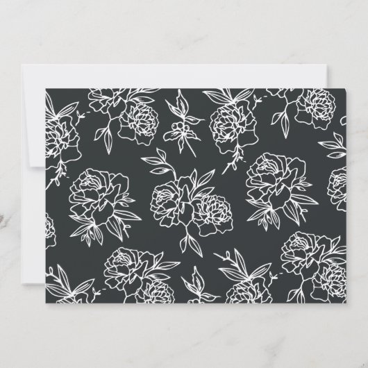 シークレットガーデン婚約パーティ招待状 招待状 (裏面)