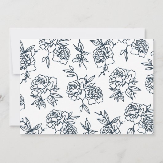 シークレットガーデン婚約パーティ招待状 招待状 (裏面)