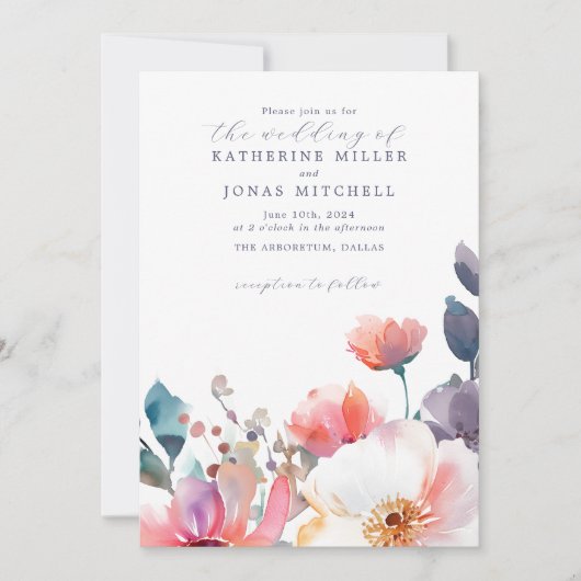 シークレットガーデン招待状V2 招待状 (正面)