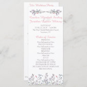 シークレットガーデン水彩フローラプログラムカード プログラム (正面/裏面)