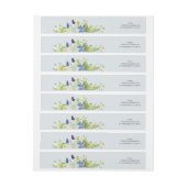 シークレットガーデン素朴ワイルドフラワーカスタムのアドレス ラップアラウンドラベル (シート)