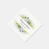 シークレットガーデン素朴ワイルドフラワー結婚ズ スタンダードカクテルナプキン (角)