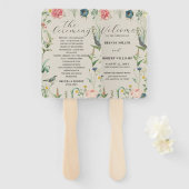 シークレットガーデン結婚ワイルドフラワーのフレーム2 ハンドファン (正面&裏面)