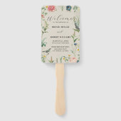 シークレットガーデン結婚ワイルドフラワーのフレーム2 ハンドファン (裏面)