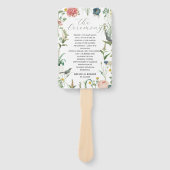 シークレットガーデン結婚ワイルドフラワーのフレーム ハンドファン (正面)