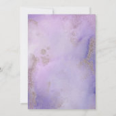 シークレットガーデン薄紫とつる植物結婚式招待状 招待状 (裏面)