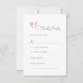 シークレットガーデン赤面フローラウッドランドウェディングSVP 出欠カード (正面)