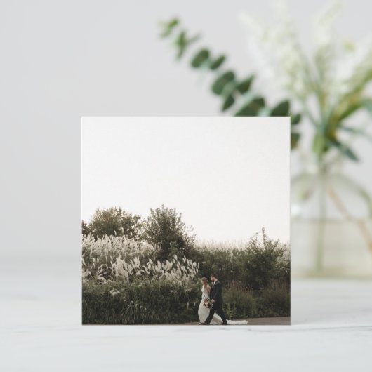 シークレットガーデン赤面フローラスクエア写真ありがとう サンキューカード (スタンド正面)