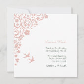 シークレットガーデン赤面フローラスクエア写真ありがとう サンキューカード (裏面)