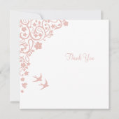 シークレットガーデン赤面フローラスクエア結婚ズ サンキューカード (正面)