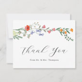 シークレットガーデン ウェディング フラット サンクス サンキューカード (正面)